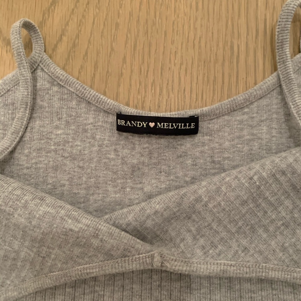 Brandy Gray Ribbed tank. - Picture 2 of 2